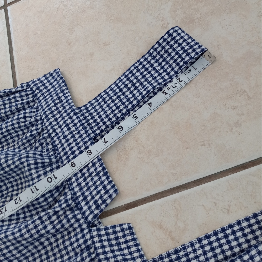 Reformation Raphael Linen Maxi Dress Challah Check Blue White Gingham M - Picture 11 of 16